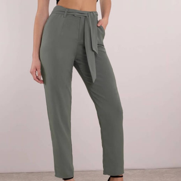 Tobi Olive Tapered Pants - Picture 2 of 7
